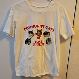 Communist Cats of East Berlin White T-Shirt